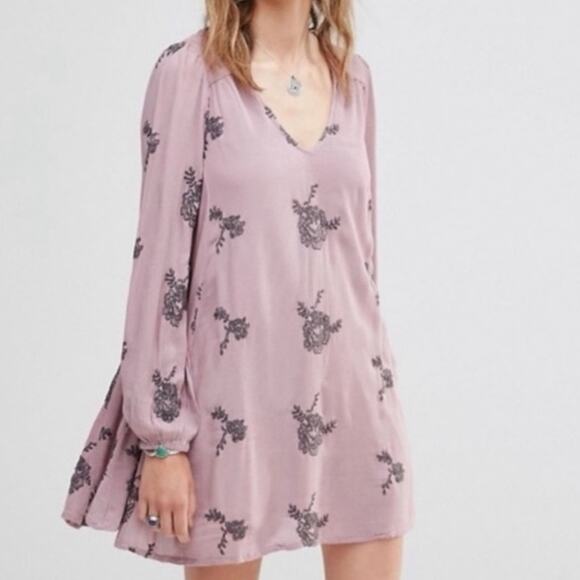 Free People Emma Austin Embroidered Swing Dress - Picture 2 of 7